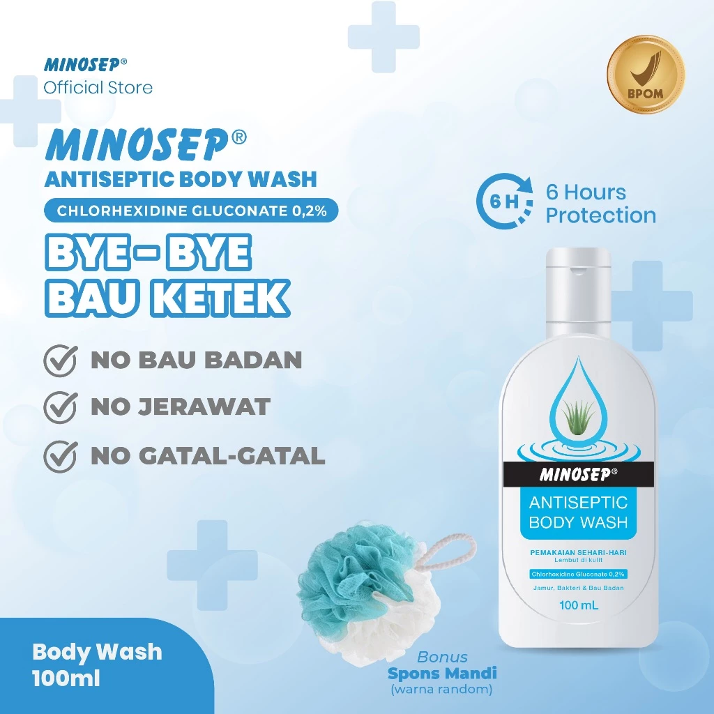 Minosep Body Wash Sabun Mandi Cair Antiseptik