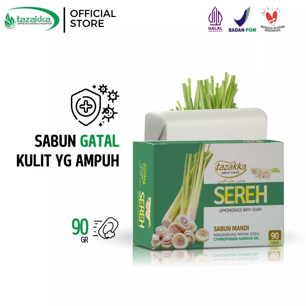 AZAKKA Sereh Sabun Penghilang Bau Badan Permanen